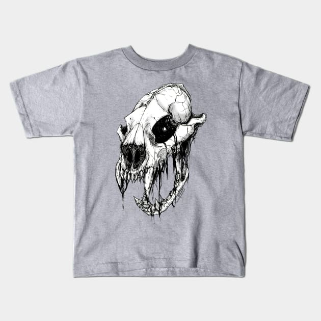 Monster Skull Kids T-Shirt by drakhenliche